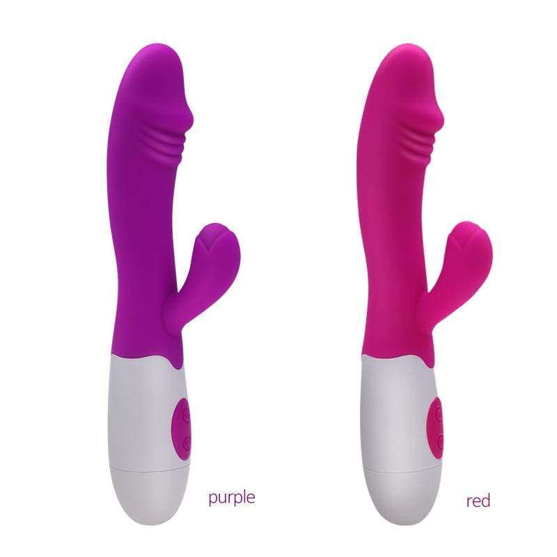 Image of a double-ended vibrator with separate motors for dual stimulation.