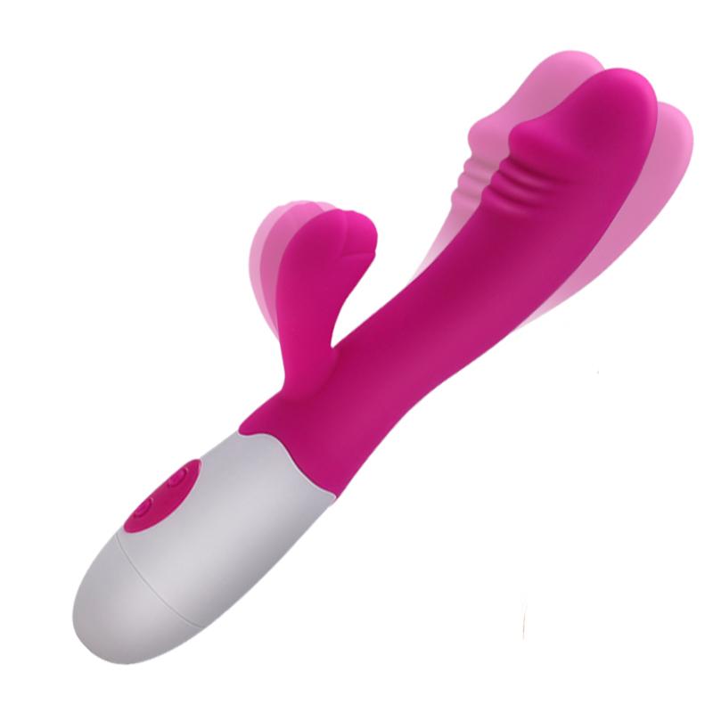 Image of a double-ended vibrator with separate motors for dual stimulation.