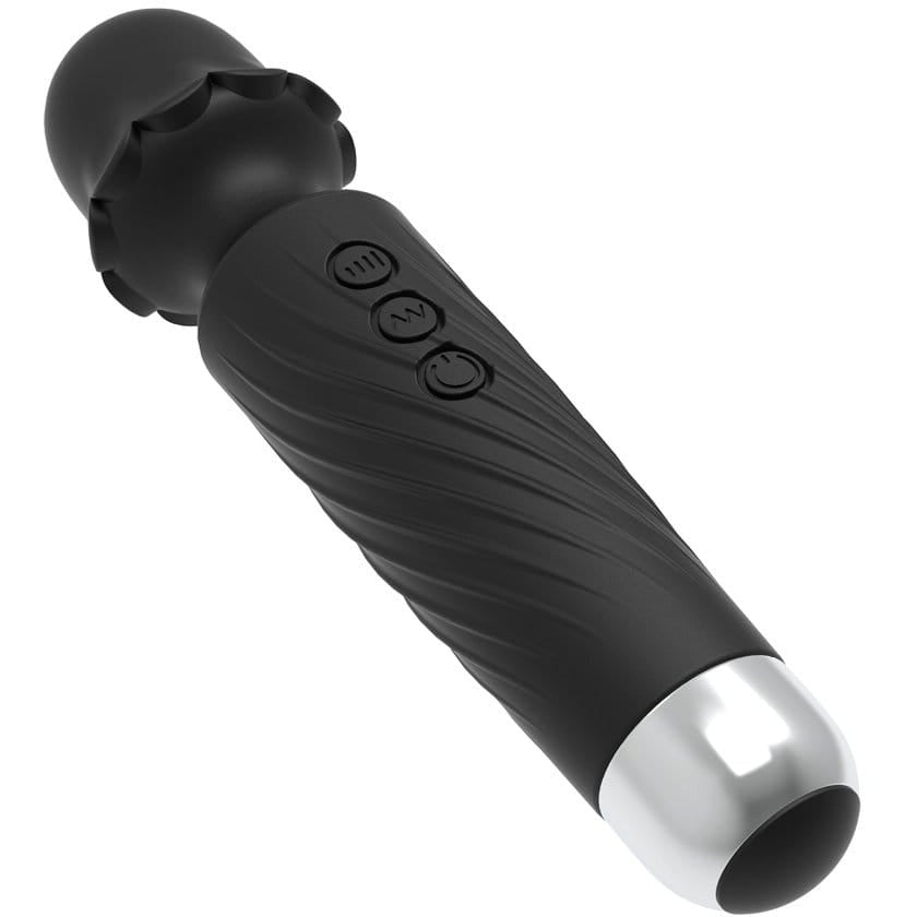 Image of a beautifully decorated wand for full-body massage and pleasure.