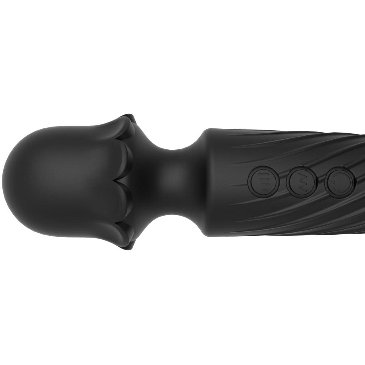 Image of a beautifully decorated wand for full-body massage and pleasure.