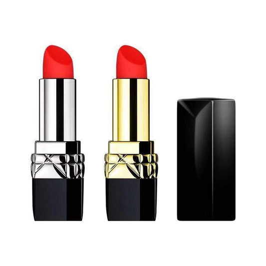Image of a discreet, portable vibrating bullet in the shape of a lipstick.