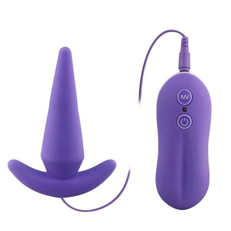 Image of a wireless butt plug for hands-free anal stimulation.