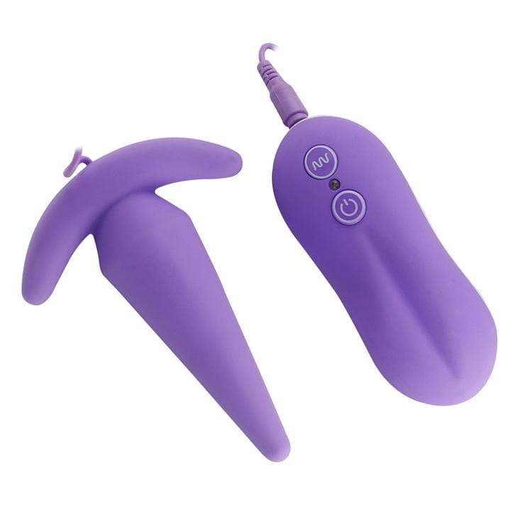 Image of a wireless butt plug for hands-free anal stimulation.